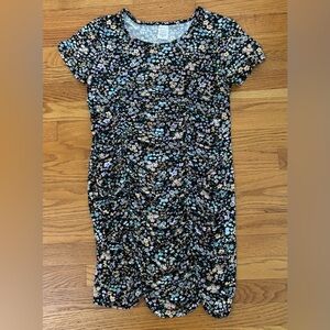 No Boundaries Dress Women’s Juniors XL (15-17) Floral Print Above Knee Ruched